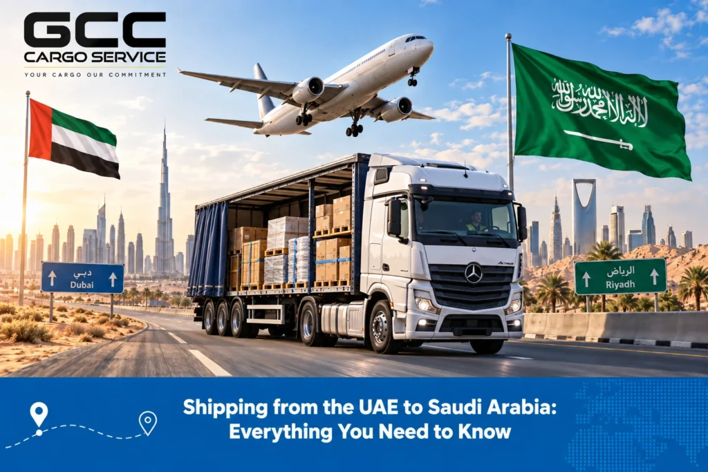 Shipping from the UAE to Saudi Arabia by road and air freight